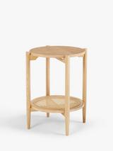 John Lewis Stacked Cane Side Table, Natural