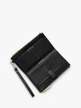 MICHAEL Michael Kors Jet Set Leather Travel Double Zip Top Wristlet Purse