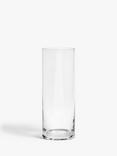 John Lewis Cylinder Vase, H27cm, Clear