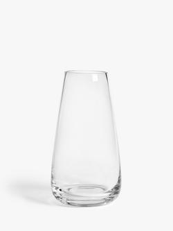 John Lewis Cannon Vase, H25cm, Clear, Clear