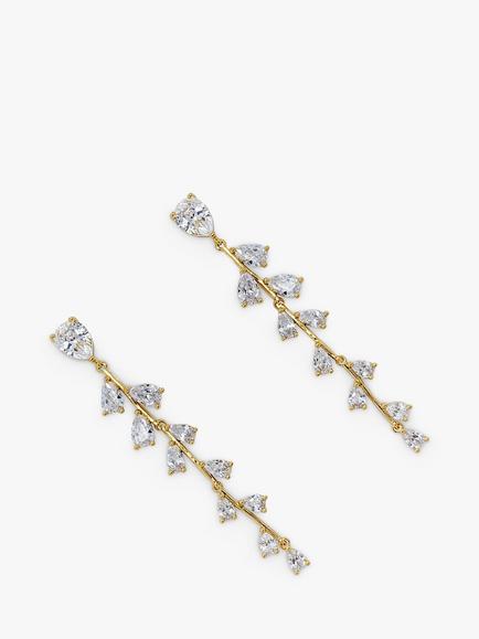 Ivory & Co. Willow Drop Earrings, Gold - view 2, Gold