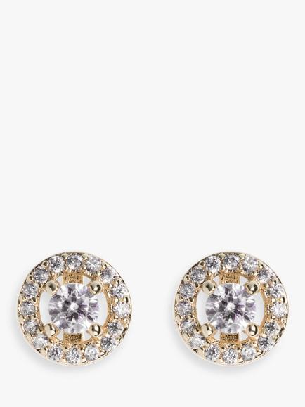 Ivory & Co. Balmoral Round Stud Earrings, Gold