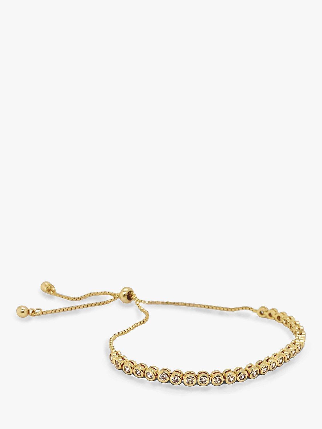 Product image 3 of 4, which shows Ivory & Co. Tivoli Tennis Chain Bracelet, Gold