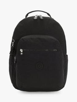 Kipling Seoul Backpack, Black Noir, Black Noir