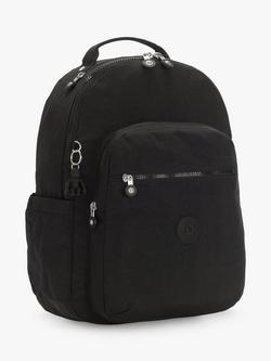 Kipling Seoul Backpack, Black Noir - view 2, Black Noir