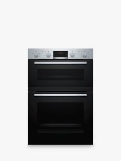 Bosch Series 2 MHA133BR0B Built In Electric Double Oven, Stainless steel, Stainless Steel