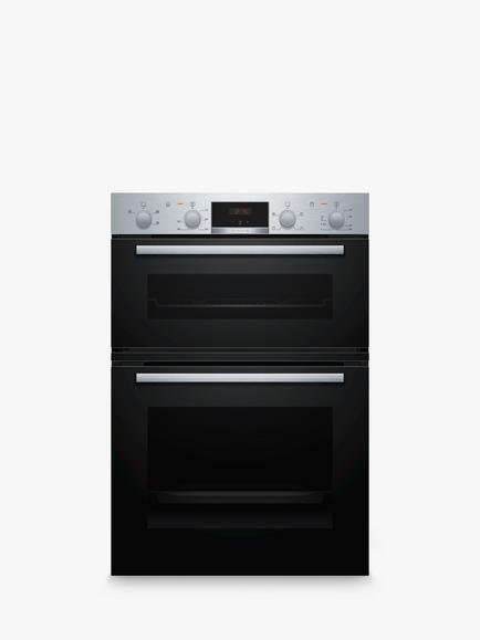 Bosch Series 2 MHA133BR0B Built In Electric Double Oven, Stainless steel, Stainless Steel