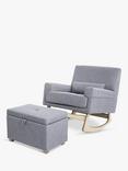 Gaia Baby Serena Ottoman Footstool, Dove Grey