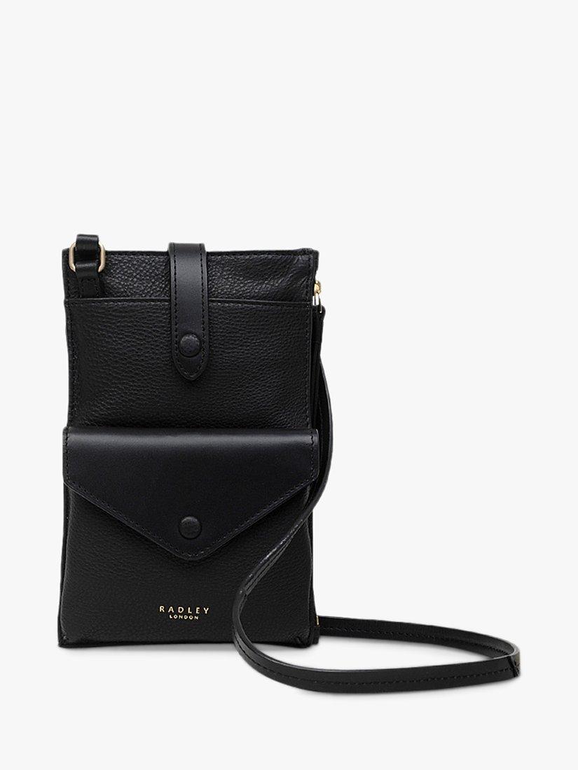 Outlet :: Radley London Wilton Way Multi-Way Black Leather Satchel Backpack