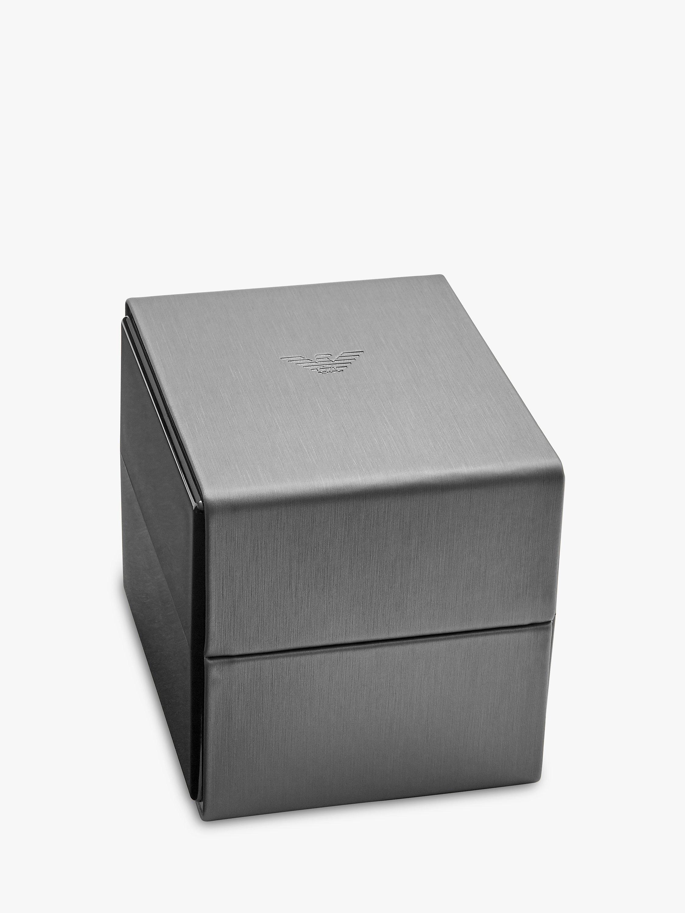 Product image 4 of 4, which shows Emporio Armani Men's Date Bracelet Strap Watch, Silver/Blue AR11311