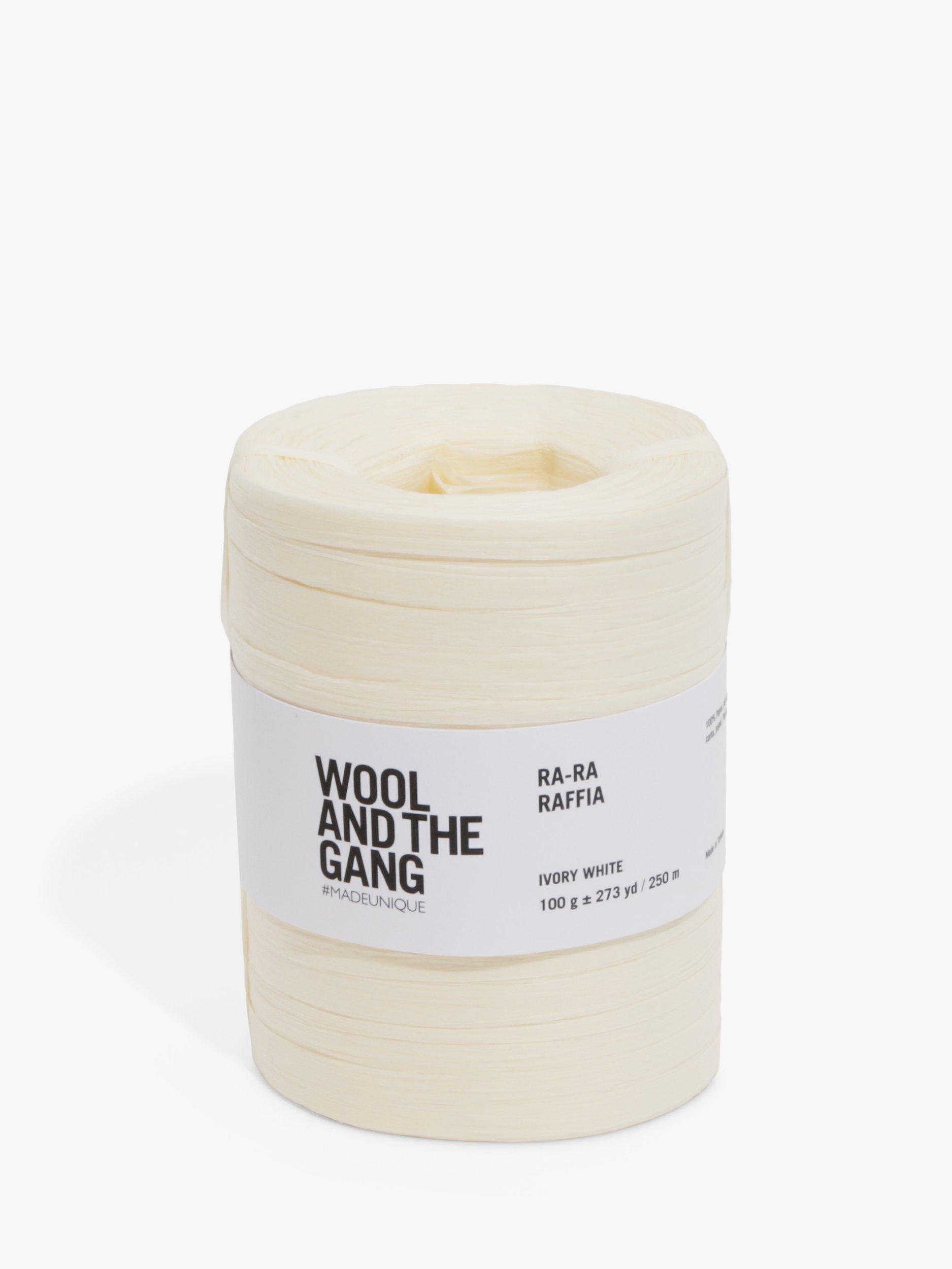 Wool And The Gang Ra-Ra Raffia Tape Yarn, 100g, Ivory White