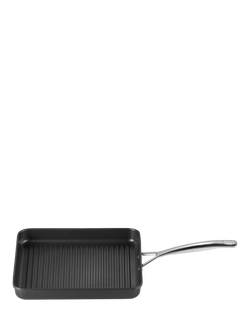 Le Creuset Toughened Non-Stick Square Grill Pan, 28cm - view 2, Black