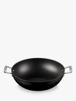 Le Creuset Toughened Non-Stick Wok, 32cm, Black