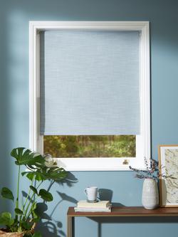 John Lewis Loch Blackout/Thermal Roller Blind, Slate