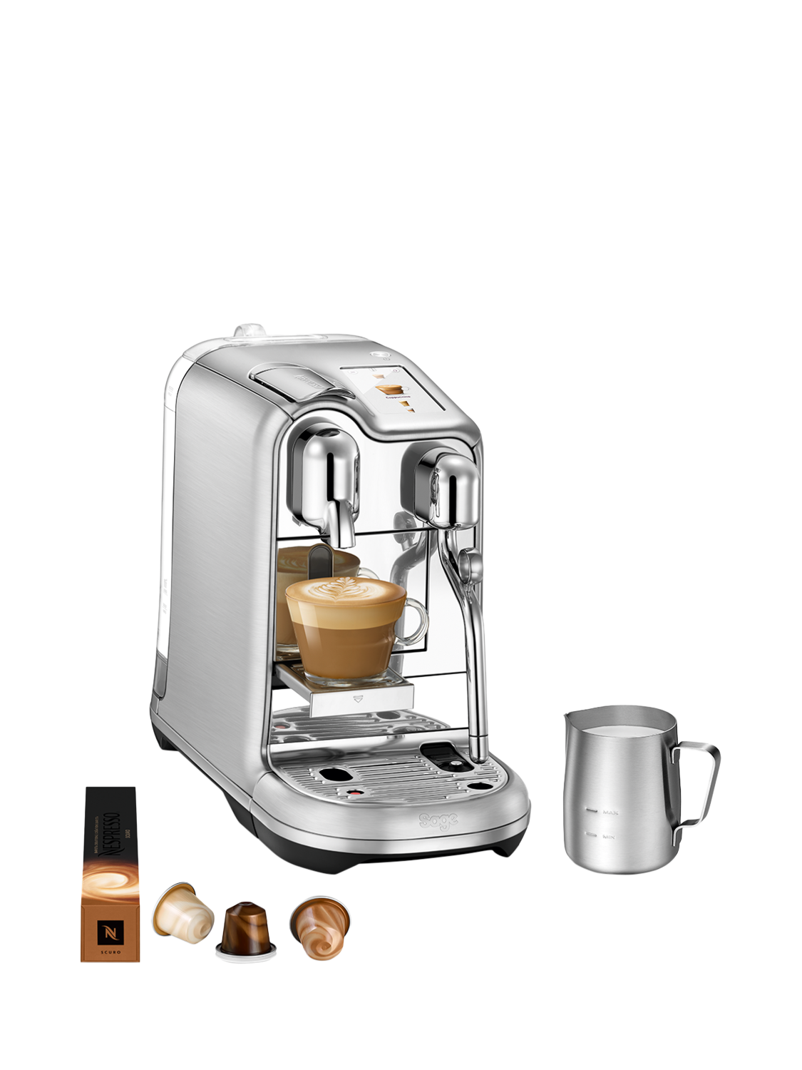 Nespresso Creatista Pro SNE900BSS Coffee Machine by Sage Stainless Steel