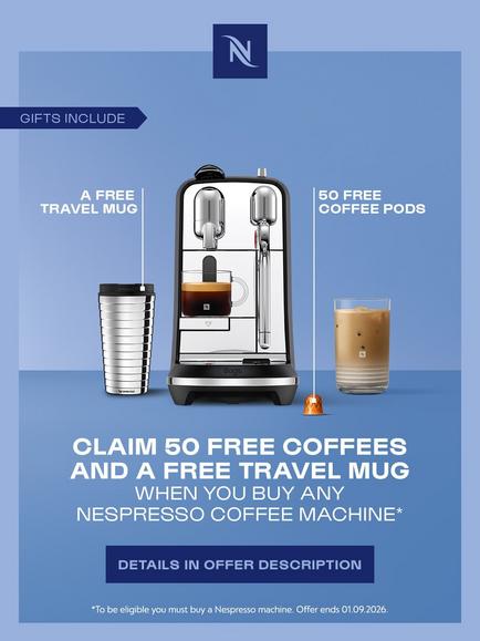 Nespresso Creatista Pro SNE900BSS Coffee Machine by Sage, Stainless Steel - view 2, Stainless Steel