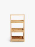 John Lewis ANYDAY Bamboo 3 Tier Bathroom Caddy, Large