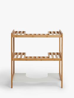 John Lewis Bamboo Under-Sink Shelves - view 2, Natural