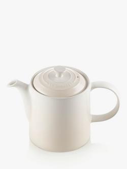 Le Creuset Stoneware Grand Teapot, 1.3L - view 2, Meringue