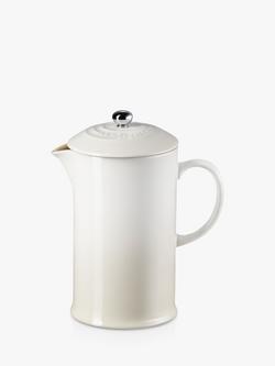 Le Creuset Stoneware Coffee Press, 1L, Meringue