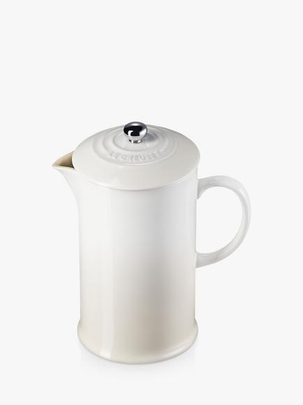 Le Creuset Stoneware Coffee Press, 1L - view 2, Meringue