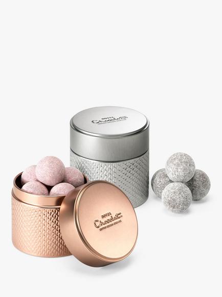 Hotel Chocolat  Pink & Classic Champagne Truffle Tins, 200g, 