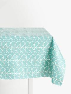 Orla Kiely Linear Stem Oilcloth Tablecloth Fabric, Ziggurat