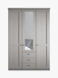 John Lewis Marlow 150cm Hinged Door Wardrobe with Mirror & 3 Drawers