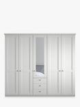 John Lewis Marlow 250cm Hinged Door Wardrobe with Mirror & 3 Drawers