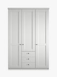 John Lewis Marlow 150cm Hinged Door Wardrobe with 3 Drawers, Off White