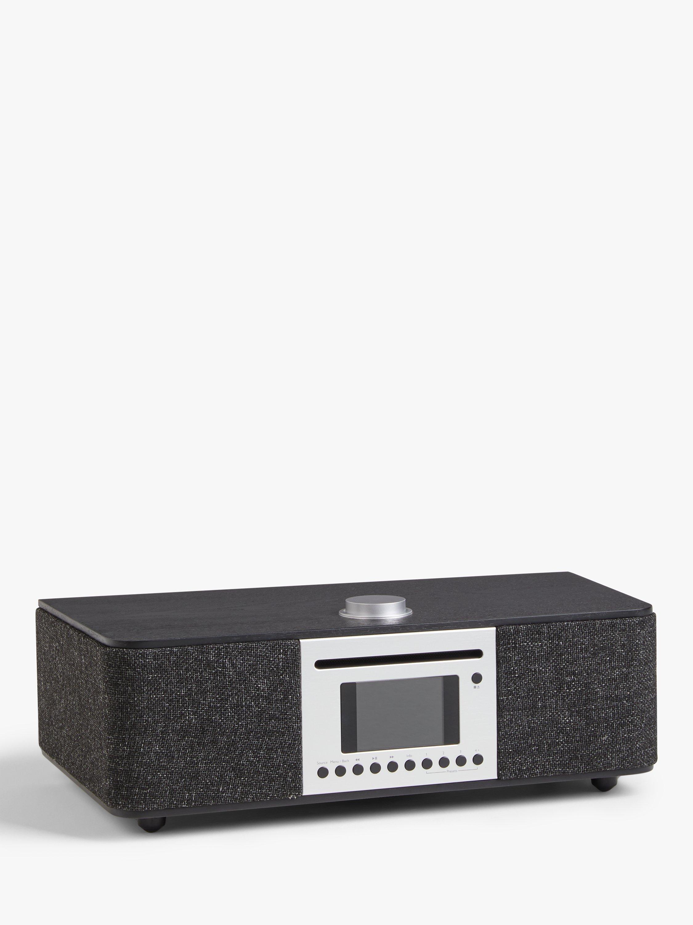 John Lewis Tenor Hi-Fi Music System with DAB/DAB+/FM/Internet Radio with CD & Wireless Connectivity, Black Ash