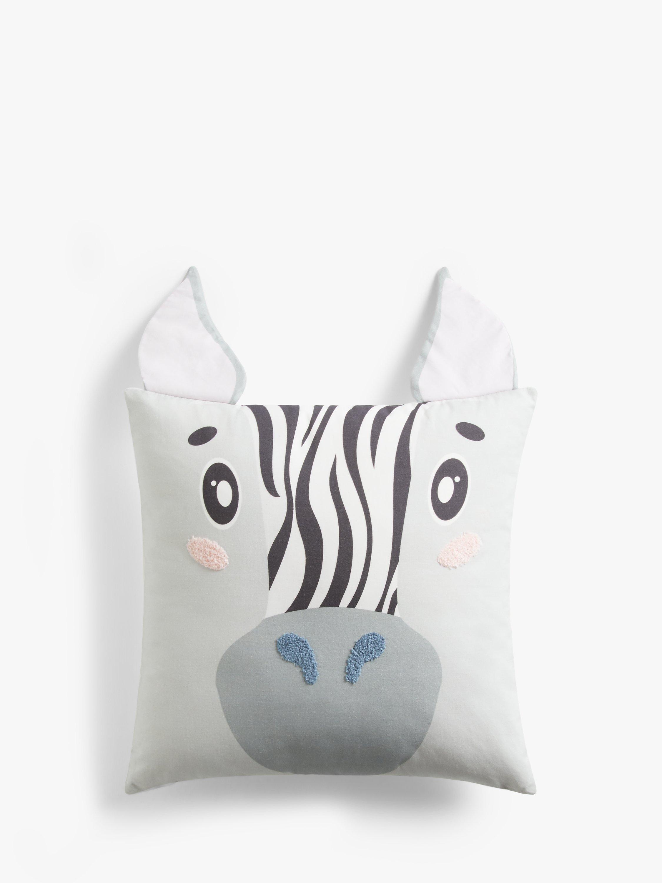 little home at John Lewis Zebra Cushion, Multi