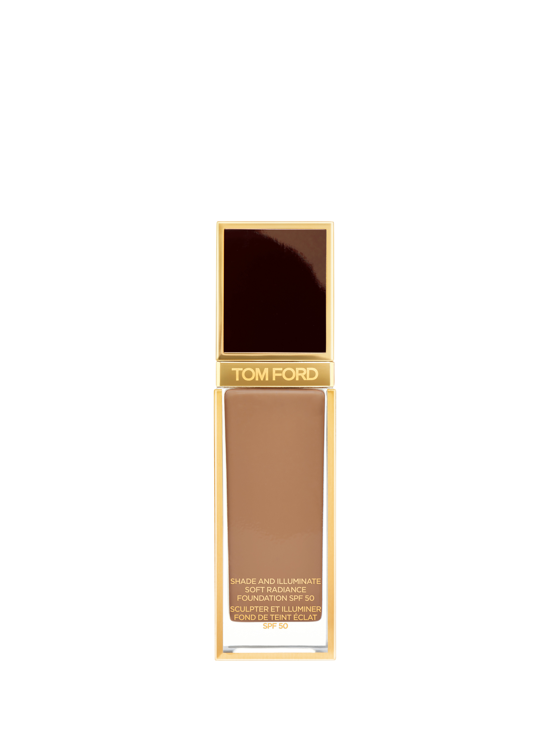 Product image 1 of 3, which shows TOM FORD Shade & Illuminate Soft Radiance Foundation SPF 50, 10.0 Chestnut