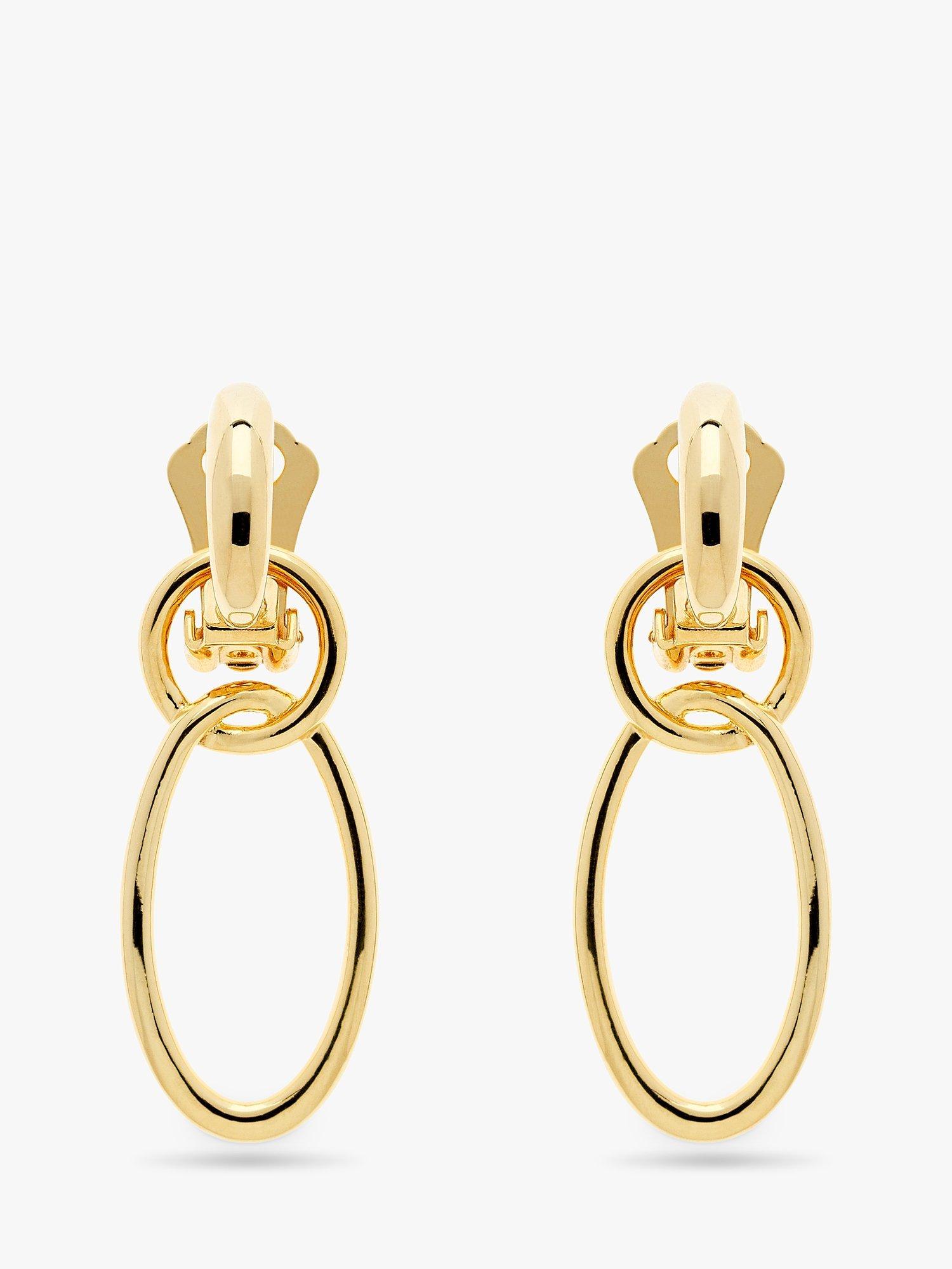 Emma Holland Double Hoop Clip-On Earrings, Gold