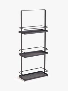 John Lewis ANYDAY Matt Finish 3 Tier Storage Unit, Black