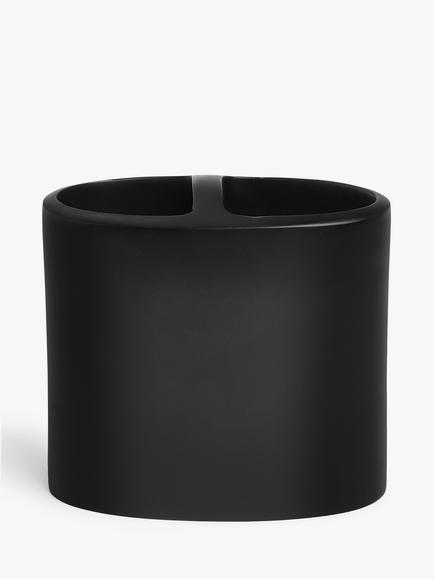 John Lewis Matt Finish Toothbrush Holder, Black