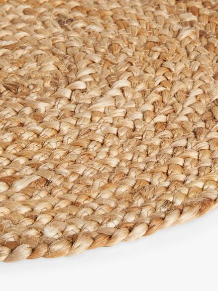 John Lewis Jute Oval Table Centrepiece Placemats, Set of 2, Natural - view 2, Natural