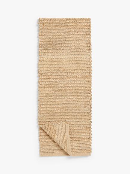 John Lewis Jute Fabric Table Runner, 180cm, Natural, Natural