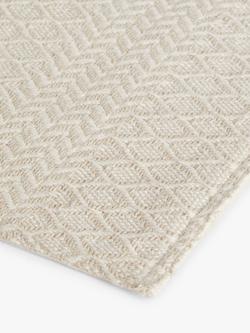 John Lewis Diamond & Chevron Pattern Cotton Placemats, Set of 2, Natural - view 2, Natural