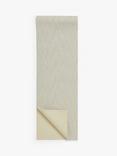 John Lewis Double Layer Cotton Table Runner, 250cm, Natural/Black