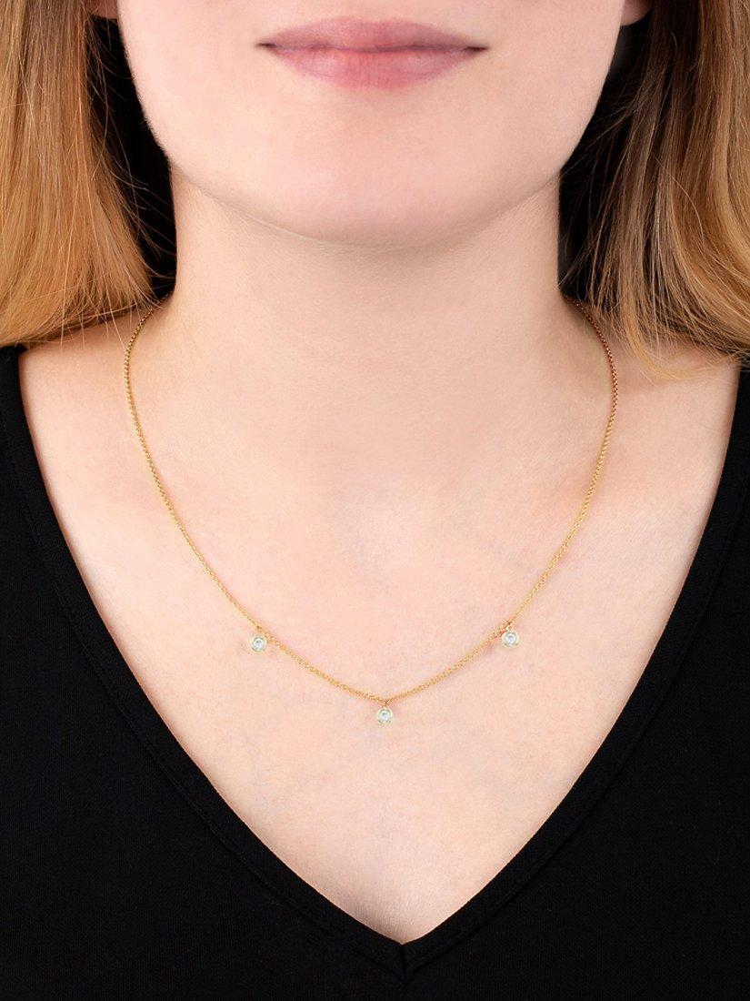 Product image 3 of 3, which shows London Road 9ct Gold Diamond Chain Necklace