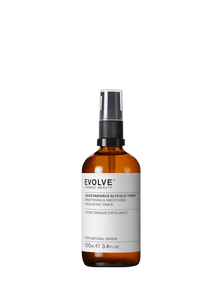 Evolve Organic Beauty  Liquid Radiance Glycolic Toner, 100ml, 