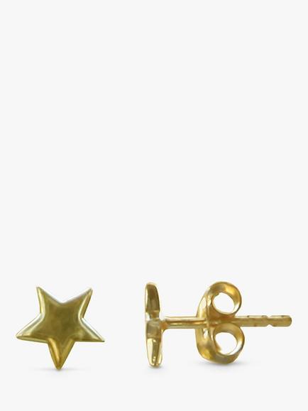 Nina B Star Stud Earrings, Gold, Gold