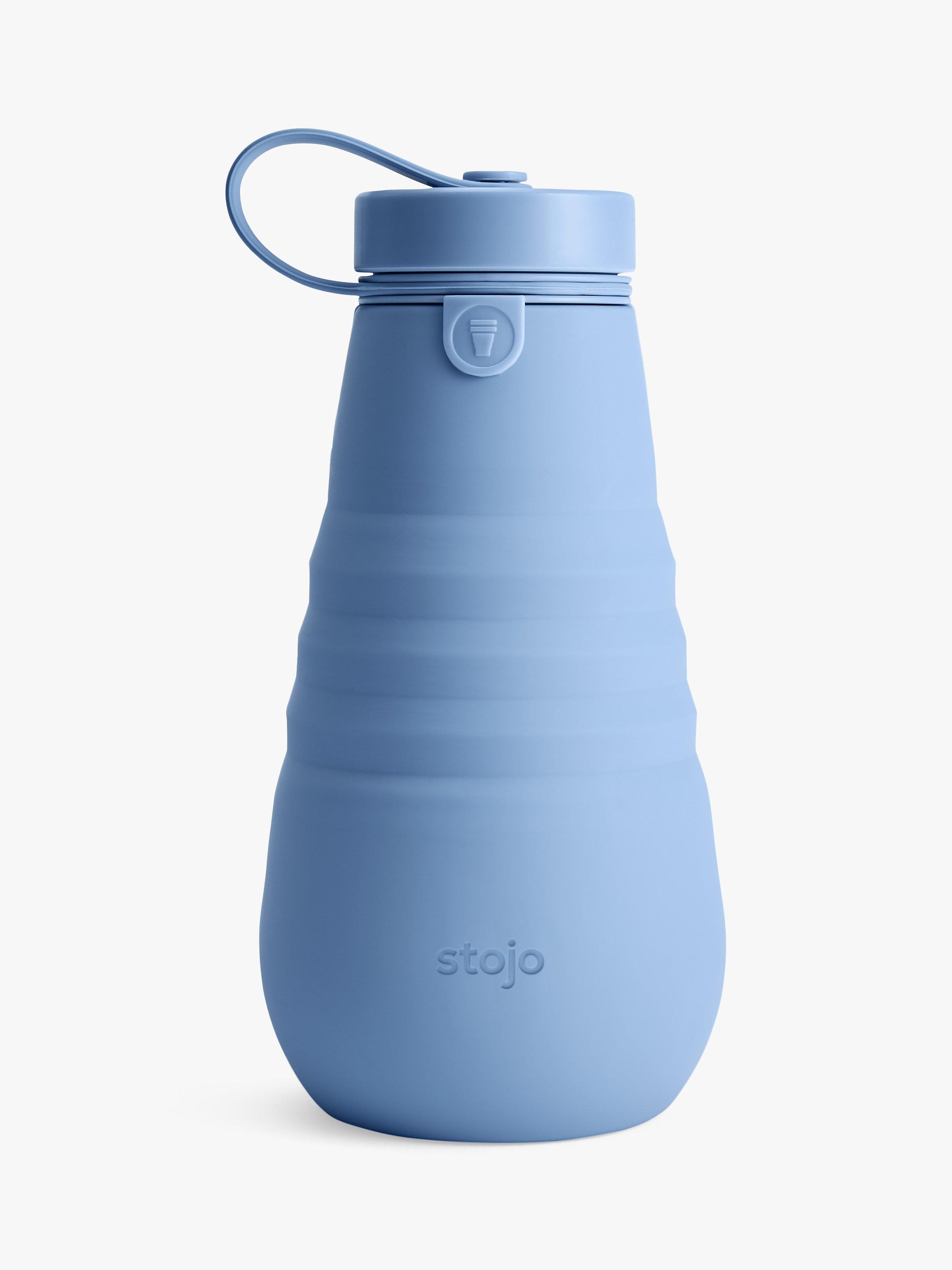 Stojo Collapsible Reusable Silicone Drinks Bottle, 590ml, Denim