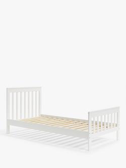 John Lewis Charlotte Single Bed, White, White