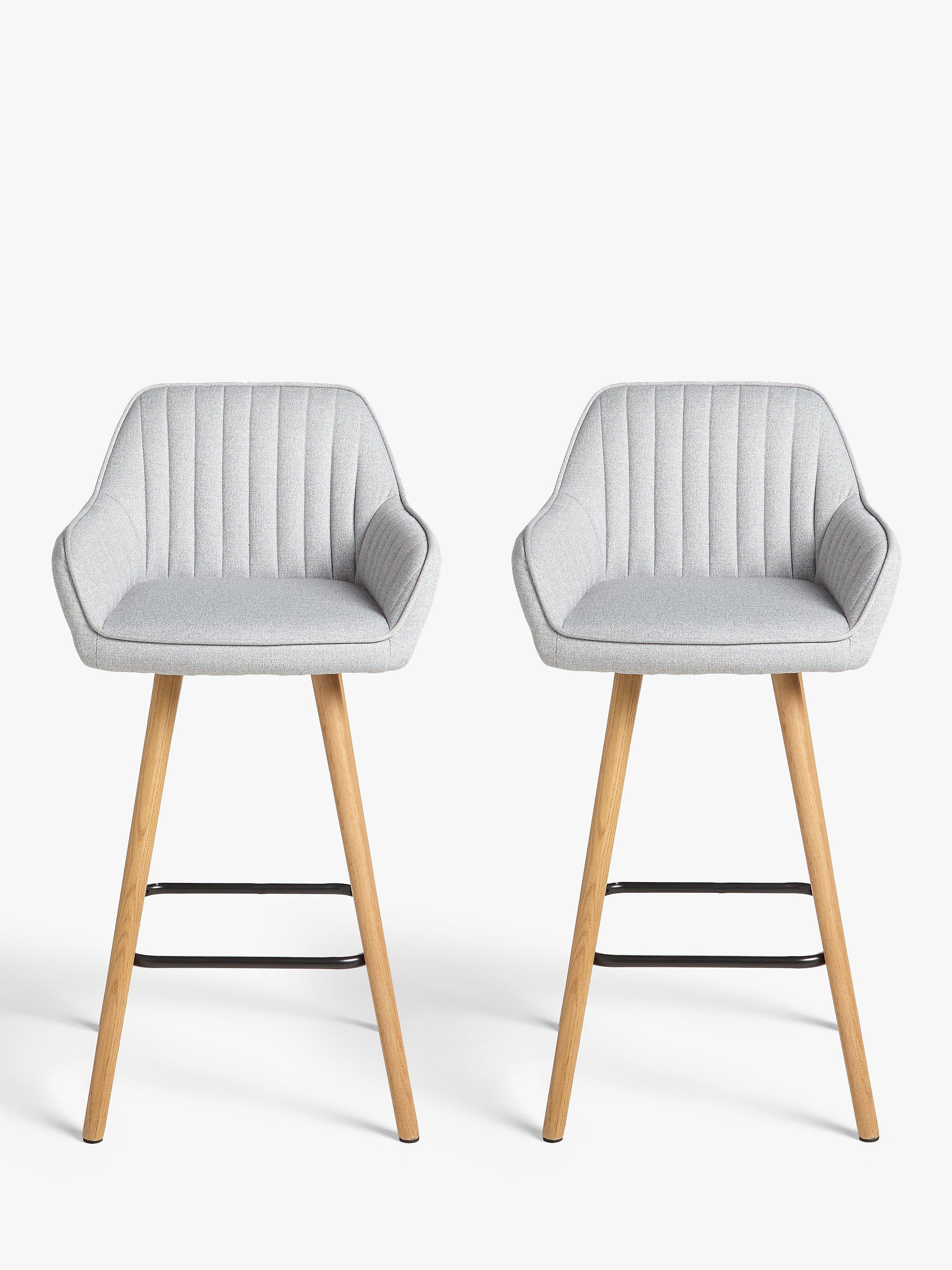 John Lewis Toronto Bar Stool Set of 2 Grey