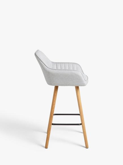John Lewis Toronto Bar Stool, Set of 2 - view 2, Grey