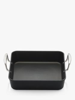 Le Creuset Toughened Non-Stick Square Roaster, 26cm - view 2, Black