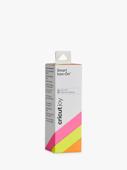 Cricut Joy Smart Iron-On Vinyl, Pack of 3, Neon