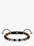 THOMAS SABO Men's Rebel Beaded Bracelet, Black/Multi